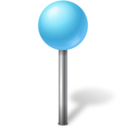 blue pin graphic