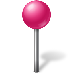 pink pin graphic
