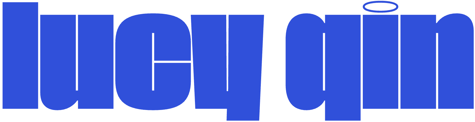 text in blue font that says 'Lucy Qin'
