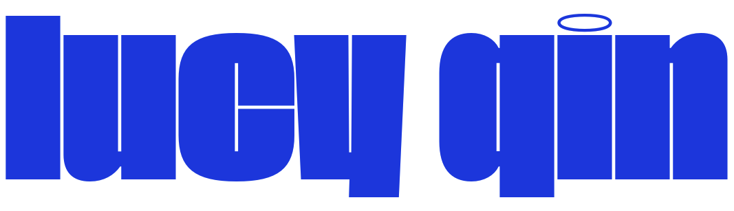 text in blue font that says 'Lucy Qin'